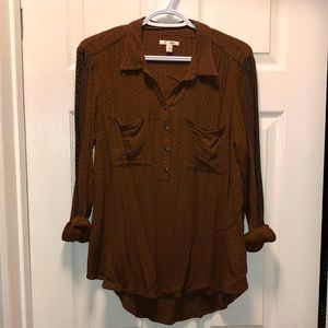 Amuse Society long sleeve top - size Large